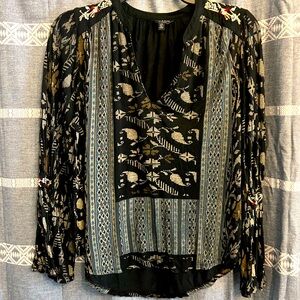 Vintage Lucky Brand Long Sleeve Tee Size Large